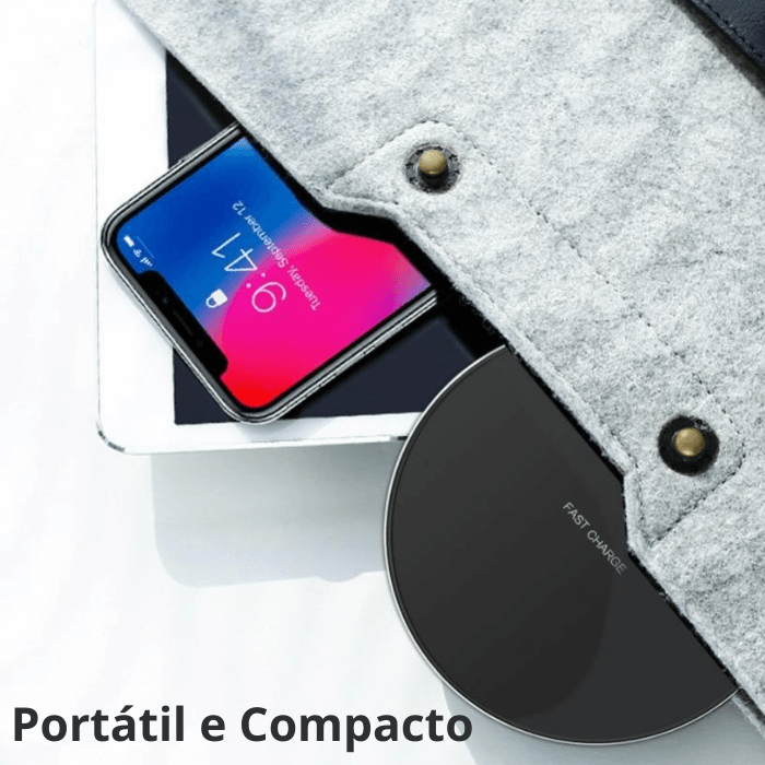 Fast Charger - Carregador Para Celular Sem Fio - Tecnologia Indução Ultra Rápida